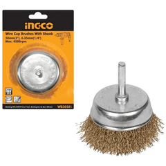 Ingco WB30501 Wire Cup Brush 2" with 1/4" shank - KHM Megatools Corp.