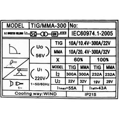 Hokage 2in1 TIG/MMA 300 DC Inverter Welding Machine - Goldpeak Tools PH Hokage