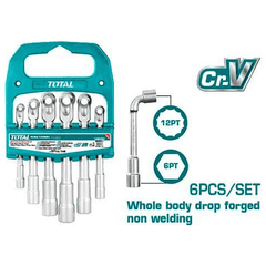 Total TLASWT0601 6pcs L-Angled Socket Wrench Set | Total by KHM Megatools Corp.