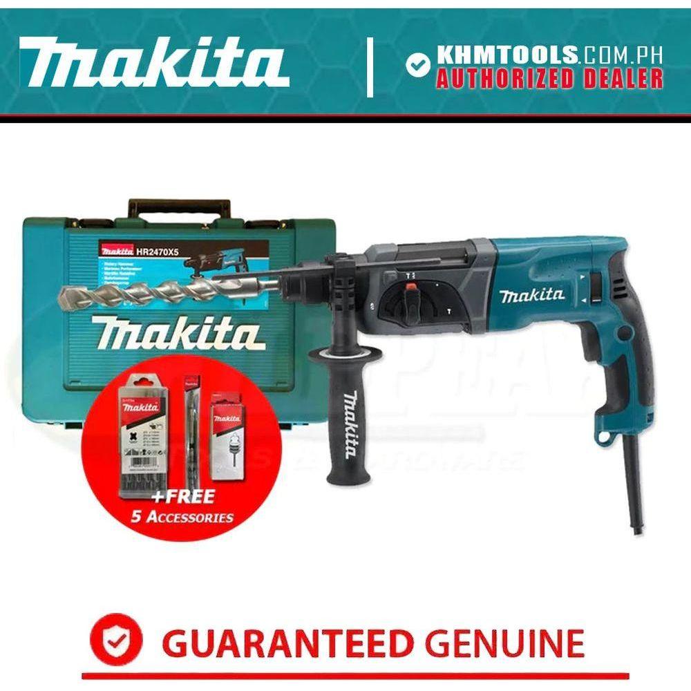 Makita HR2470X5 3-Modes SDS-Plus Rotary Hammer 24mm 2.7J | Makita by KHM Megatools Corp. Makita HR2470X5 3-Modes SDS-Plus Rotary Hammer 24mm 2.7J | Makita by KHM Megatools Corp.