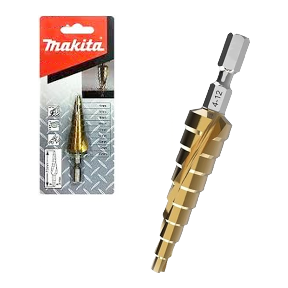 Makita D-46436 Step Drill Bit 1/4" 4-12mm | Makita by KHM Megatools Corp.