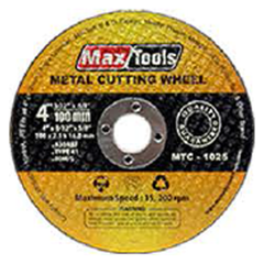 MaxTools MTC-1025 Cutting Disc 4" x 2.5mm | MaxTools by KHM Megatools Corp.