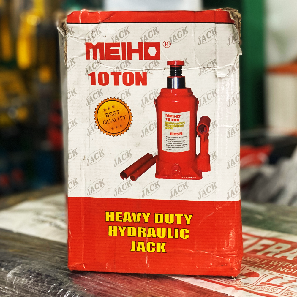 Meiho Hydraulic Bottle Jack 10 TON | Discounts by KHM Megatools Corp.