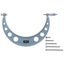 Mitutoyo Outside Micrometer, Series 104 (with interchangeable anvils) | Mitutoyo by KHM Megatools Corp.