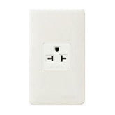 Omni P-WEA-401-PK Aircon Tandem Outlet in Plate (Flush Type) | Omni by KHM Megatools Corp.