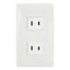 Omni P2-ER-PK 2pc Regular Outlet in Plate (Flush Type) | Omni by KHM Megatools Corp.