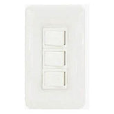 Omni P3-S13-PK 3pc 1-Way Switch in Plate (Flush Type) | Omni by KHM Megatools Corp.