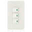 Omni P3-S14-Pk 3pc 1-Way Illuminate Switch in Plate (Flush Type) | Omni by KHM Megatools Corp.