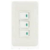 Omni P3-S14-Pk 3pc 1-Way Illuminate Switch in Plate (Flush Type) | Omni by KHM Megatools Corp.