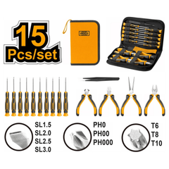 Ingco HKTTS0151 15pcs Precision Tools Set - KHM Megatools Corp.