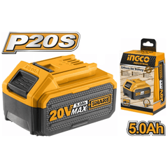 Ingco FBLI2003 20V Lithium Ion Battery 5.0Ah (P20S) - KHM Megatools Corp.