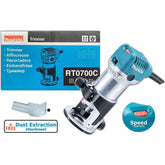 Makita RT0700C Palm Router 1/4" (Variable Speed) 710W | Makita by KHM Megatools Corp.