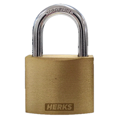 Herks Heavy Duty Brass Padlock