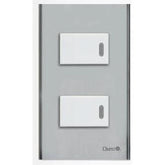 Omni SP2-S14-PK 2pc 1-Way Illuminated Switch in Stainless Plate 16A (Wide Series) | Omni by KHM Megatools Corp.