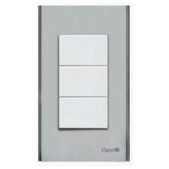 Omni SP3-S13-PK 1-Way Switch in Stainless Plate 16A (Wide Series) | Omni by KHM Megatools Corp.