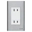 Omni SP3-WD-PK Duplex Convenience Outlet in Stainless Plate 16A (Wide Series) | Omni by KHM Megatools Corp.