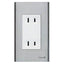 Omni SP3-WD-PK Duplex Convenience Outlet in Stainless Plate 16A (Wide Series) | Omni by KHM Megatools Corp.