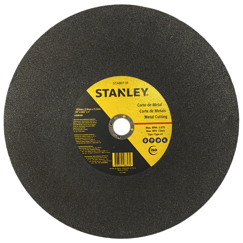 Stanley STA8011R Cut Off Wheel T1 14" | Stanley by KHM Megatools Corp.