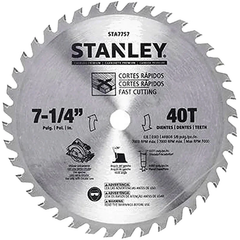 Stanley STA7757-AE Carbide Circular Saw Blade 7-1/4"x40T | Stanley by KHM Megatools Corp.