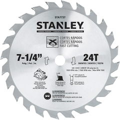 Stanley STA7737-AE Carbide Circular Saw Blade 7-1/4"x24T | Stanley by KHM Megatools Corp.