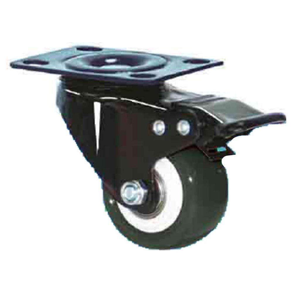 Viking PVC Double Ball Bearing Castor Wheels (330) (Swivel w/ Brake) | Viking by KHM Megatools Corp.