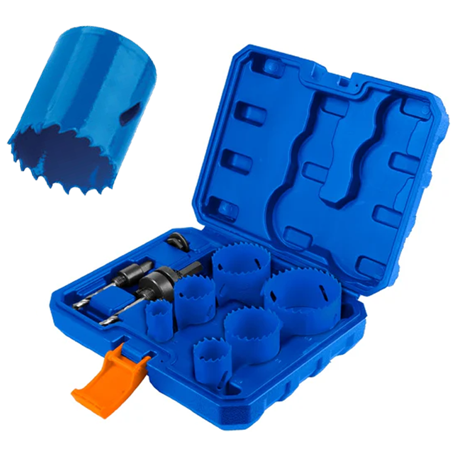 Wadfow WKJ3491 Plumbers Bi-Metal Hole Saw Set 9pcs | Wadfow by KHM Megatools Corp.