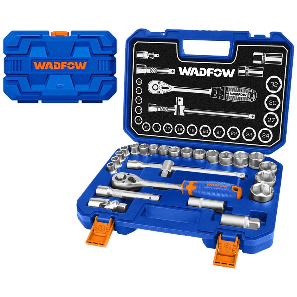 Wadfow WST2D25 1/2" Socket 25Pcs Set | Wadfow by KHM Megatools Corp.