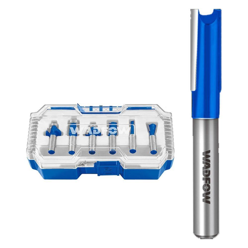 Wadfow UWRKSR014 Router Bits Set 6Pcs 1/4" Shank | Wadfow by KHM Megatools Corp.
