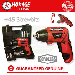 Hokage HKG-CS45K Cordless Screwdriver Kit with Case - ToolsSavvy.ph