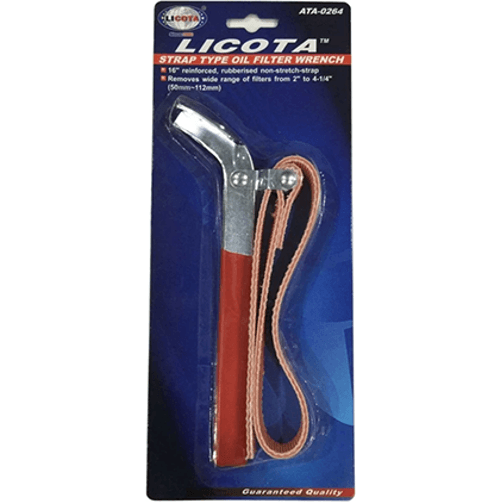 Licota ATA-0264 Oil Fiter Wrench Leather Strap 2" to 4-1/4" x 16 | Licota by KHM Megatools Corp. Main image