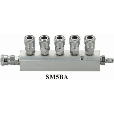 THB SM5BA Quick Coupler - Manifold / Multi Coupling (Straight 5-Way) [High Flow] | THB by KHM Megatools Corp. Main image