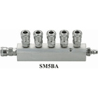 THB SM5BA Quick Coupler - Manifold / Multi Coupling (Straight 5-Way) [High Flow] | THB by KHM Megatools Corp.