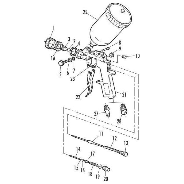 GAV 162A Paint Spray Gun Gravity Type - KHM Megatools Corp.