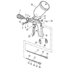 GAV 162A Paint Spray Gun Gravity Type - KHM Megatools Corp.