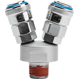 THB SMV/SMVT Quick Coupler - Manifold / Multi Coupling (Circle-2 Way) | THB by KHM Megatools Corp. Main image