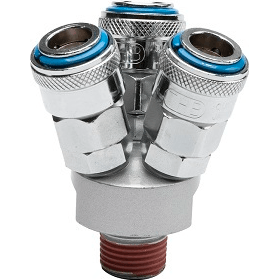 THB SMY/SMYT Quick Coupler - Manifold / Multi Coupling (Circle-3 Way) | THB by KHM Megatools Corp. Main image