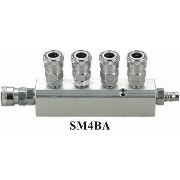 THB SM4BA Quick Coupler - Manifold / Multi Coupling (Straight 4-Way) [High Flow] | THB by KHM Megatools Corp. Main image