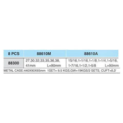 Hans 88610 1" Drive Impact Deep Socket Wrench Set | Hans by KHM Megatools Corp.