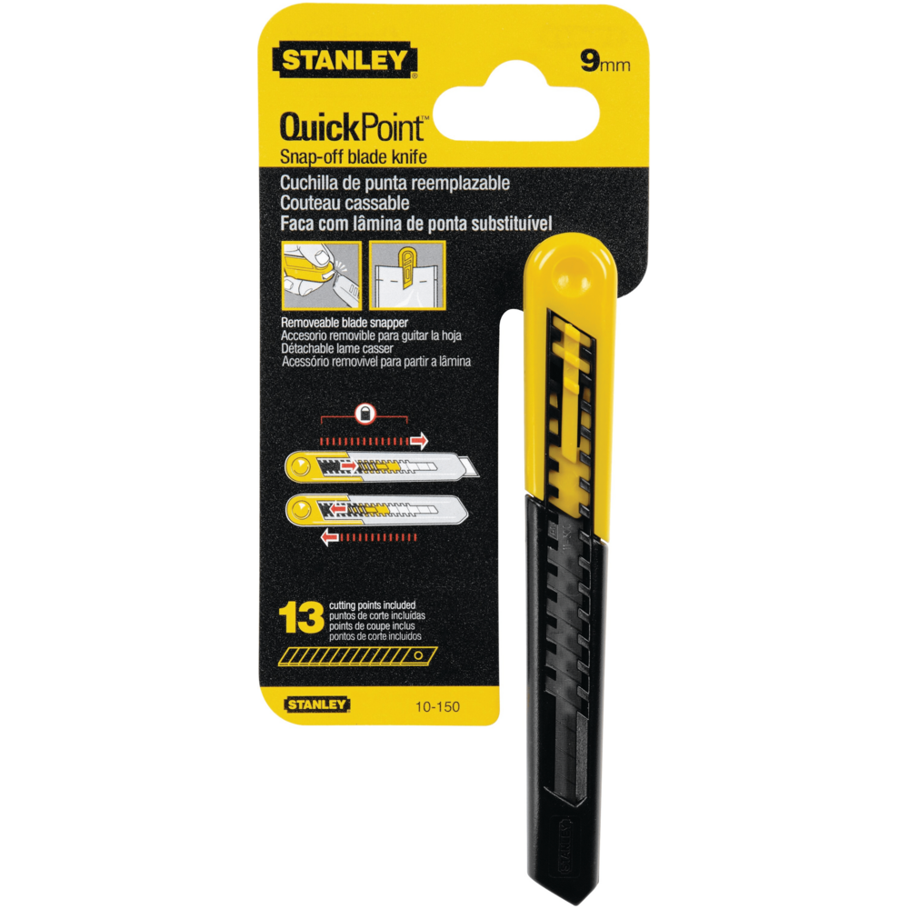Stanley 10-150 Quick Point Snap off Cutter Knife 9mm | Stanley by KHM Megatools Corp. Main image