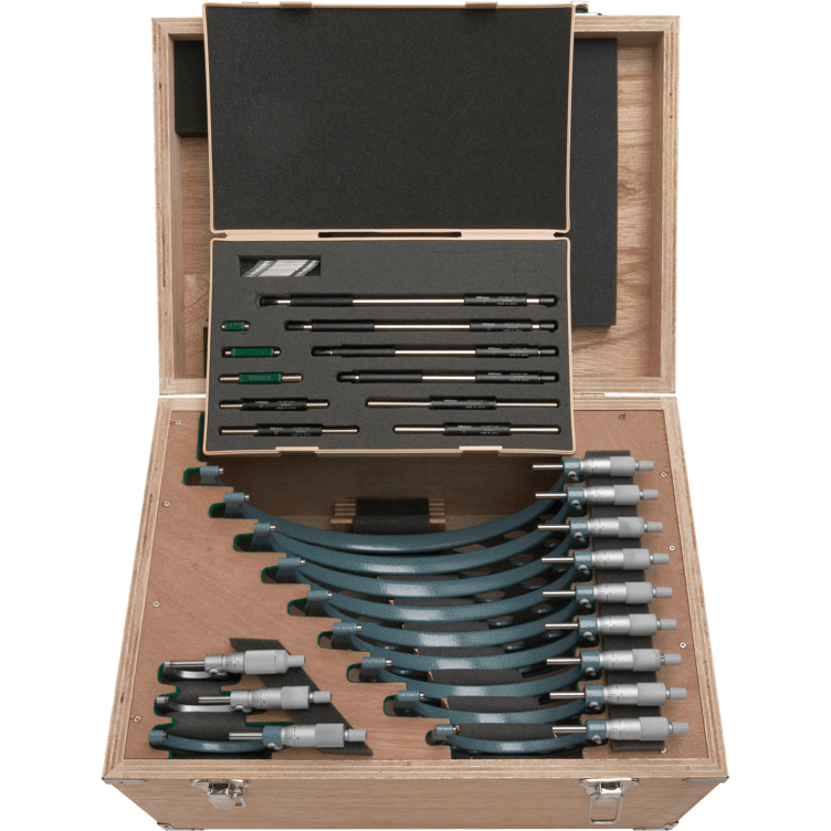 Mitutoyo 103-905-10 Outside Micrometer (12pcs) Set 0-12" - KHM Megatools Corp. Main image