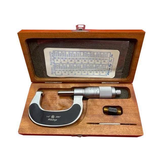 Mitutoyo 106-104 Outside Micrometer 1-2" (OMV-2) - KHM Megatools Corp. Main image
