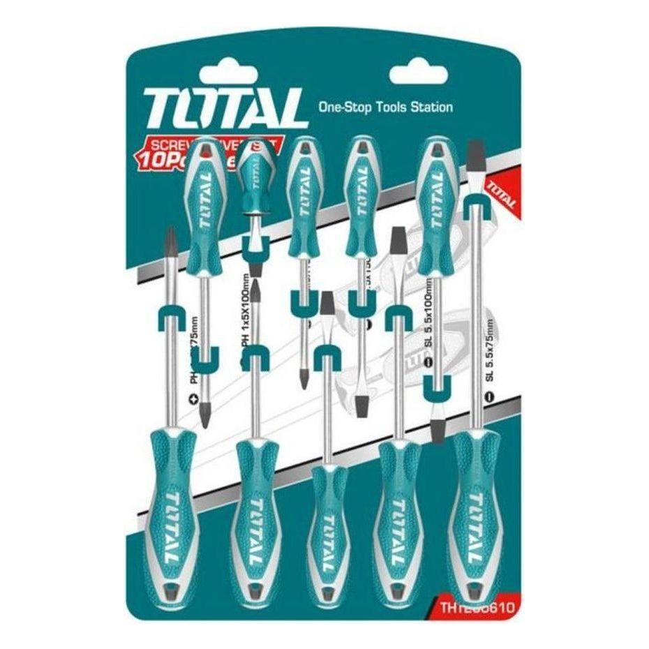 Total THT250610 10pcs Screwdriver Set | Total by KHM Megatools Corp. Main image