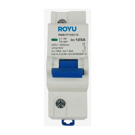 Royu 10kA (1P 1.5 Modules) Miniature Circuit Breakers (DIN Rail Type) | Royu by KHM Megatools Corp. Main image