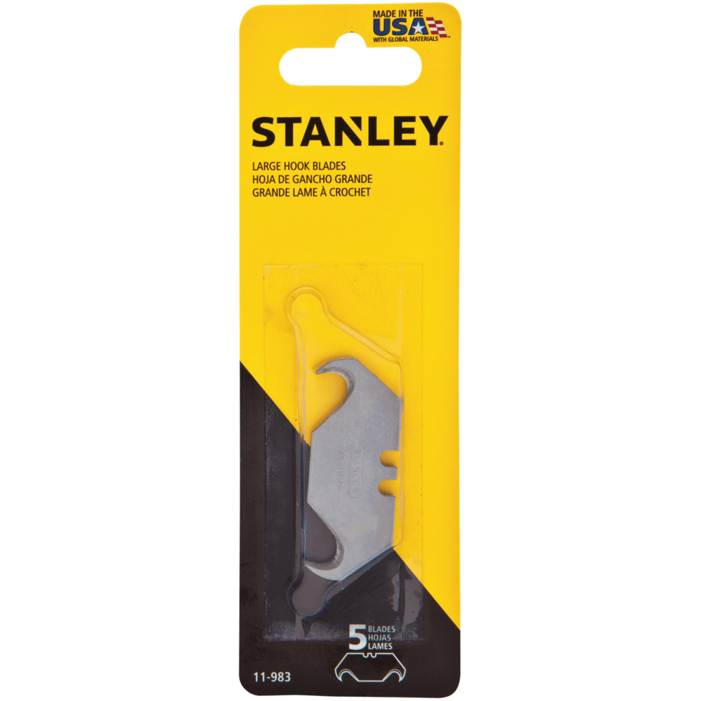 Stanley 11-983 Large Cutter Knife Hook Blade | Stanley by KHM Megatools Corp. Main image