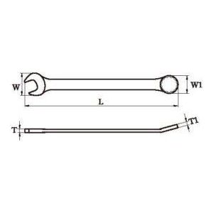 Hans 1165M Gear Ring - Open End Wrench / Ratchet Box Wrench (Mirror Finished) - KHM Megatools Corp.