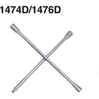 Hans 1474D 4-Way Lug Cross Wrench 16" (17-19-21mm x1/2"Drive) - KHM Megatools Corp.
