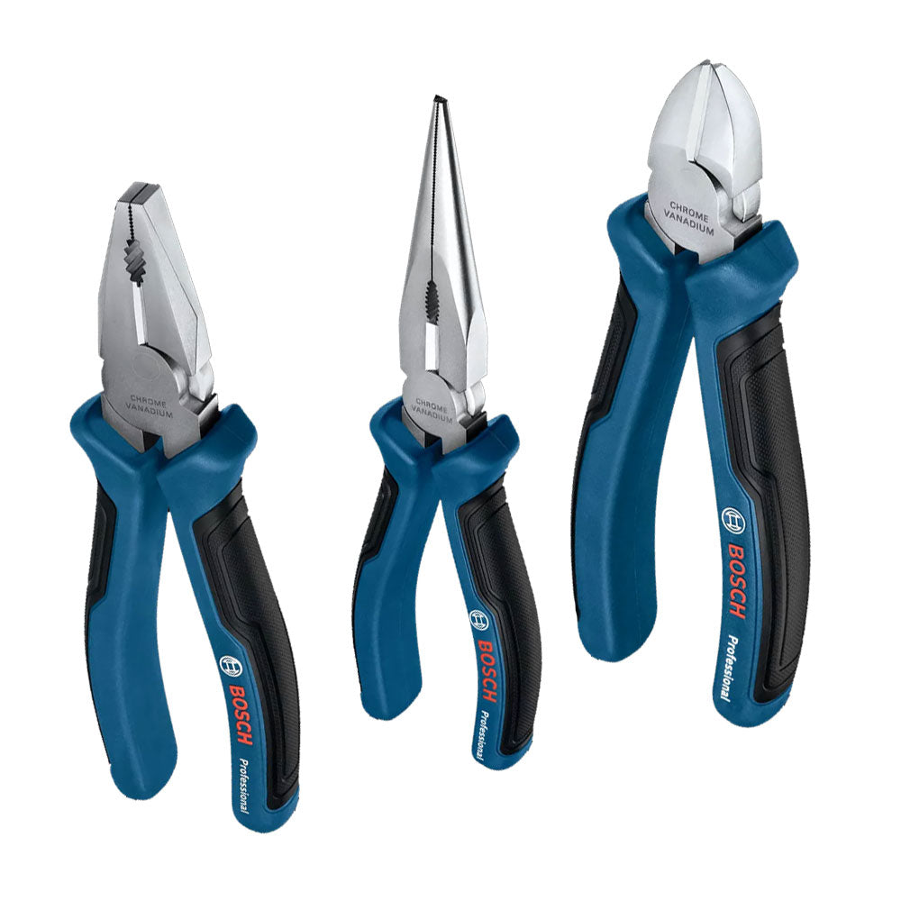 Bosch Pliers Set 3Pcs (1600A016BG) | Bosch by KHM Megatools Corp.