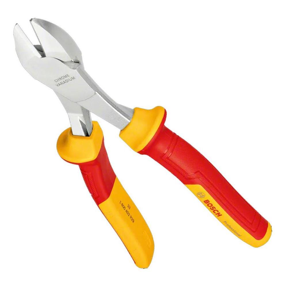 Bosch VDE High Leverage Diagonal Cutting Plier 200mm (1600A02NE2) | Bosch by KHM Megatools Corp.