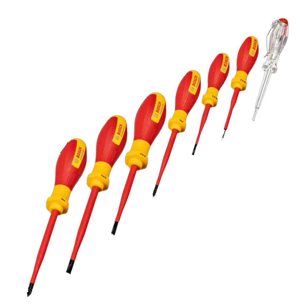 Bosch VDE SL/PH Screwdriver Set 7Pcs (1600A02NF7) | Bosch by KHM Megatools Corp.