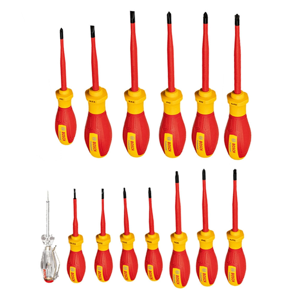 Bosch VDE Screwdriver Set 14Pcs (1600A02NF9) | Bosch by KHM Megatools Corp.